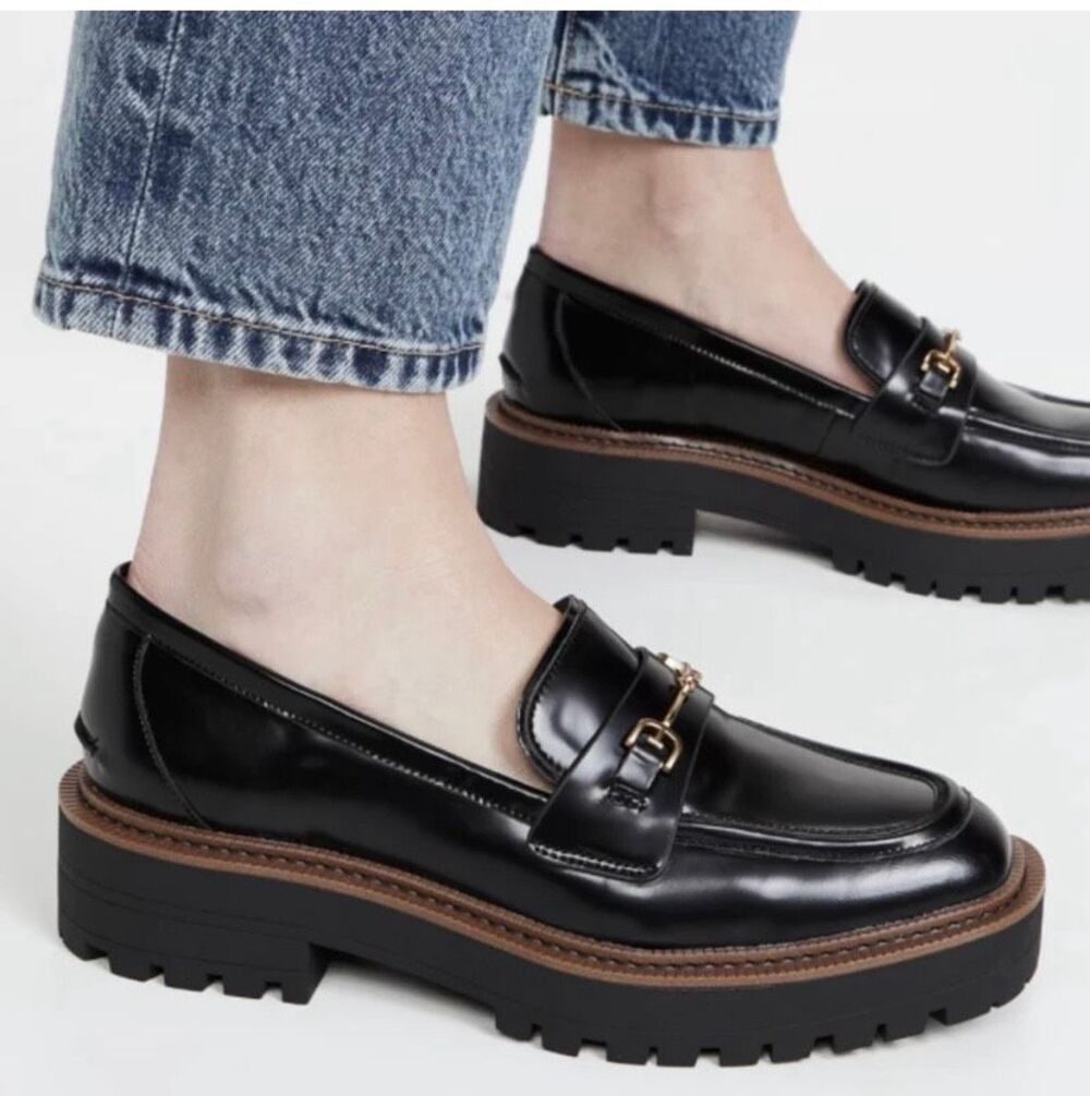 Sam Edelman Laurs Chunky Platform Lug Sole Loafers Size 5M
